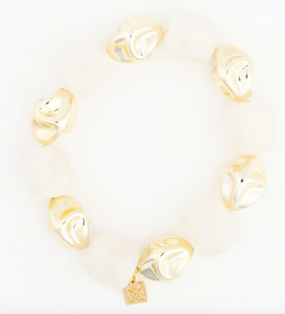 Lyla Bracelet with chunky gold and colored beads