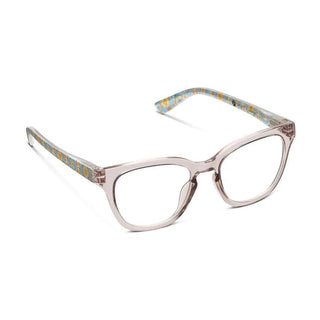 Nola Gray Chelsea Orange blue light readers with artistic hand-painted design