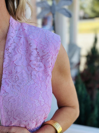 Light pink lace dress with front zip closure and fitted waist

Pink sleeveless lace midi dress with zipper front

Blush pink lace dress with smocked waist and front zipper

Feminine pink lace dress with V-neck and zip front

Elegant light pink lace dress with flattering silhouette