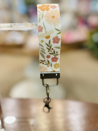 Spring Flowers Wrist Keychain