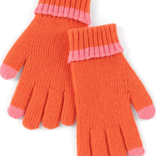 Orange Joy Touchscreen Gloves