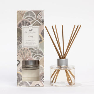 Greenleaf Haven scent candle with seashore breeze lavender musk fragrance