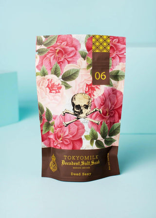 Tokyomilk Dead Sexy fragrance collection with floral skull packaging
