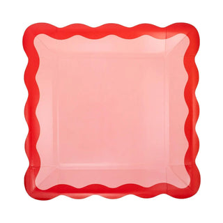 Pink and Red Ric Rac Plate
