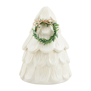 White Christmas Tree Cookie Jar