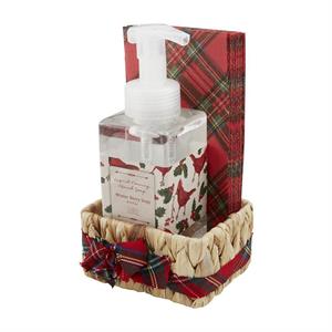 Tartan Soap & Guest Towel Basket Set