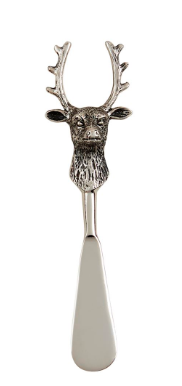 Set of four Christmas metal spreaders with festive character handles

Stainless steel holiday spreaders with Santa, holly, reindeer, and tree handles

Decorative holiday cheese spreader set with cast aluminum handles