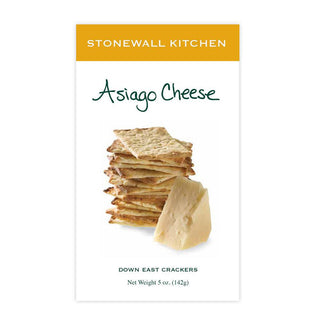 “Stonewall Kitchen Asiago Cheese Crackers box”

“Hand-cut Asiago cheese crackers for entertaining”

“Gourmet Asiago crackers with nutty flavor”

“Stonewall Kitchen Asiago Crackers for cheese boards”

“Crispy Asiago cheese crackers in packaging”