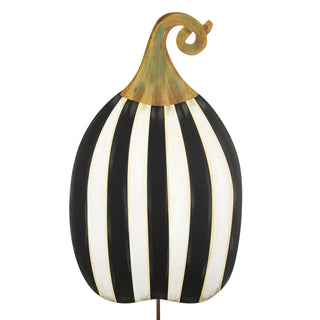 Round Top Striped Tall Pumpkin