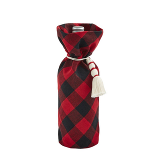 Red Buffalo Plaid Wine Bag