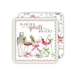 Making Spirits Bright Square Coaster