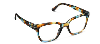 Peepers Buzzworthy blue light glasses in blue quartz with modern square silhouette