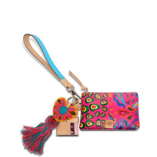 Consuela Ceci Combi wristlet wallet with colorful pouch, card holder, and tassel charm

Consuela Ceci Combi featuring vibrant patterned zip pouch and card slot wallet

Consuela Ceci Combi wristlet with detachable card wallet, zip pouch, and keyring

Compact Consuela Ceci Combi with wrist strap, card slots, and decorative tassel