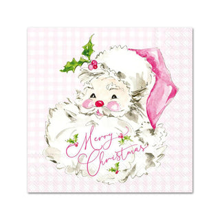 Pink Santa Cocktail Napkins