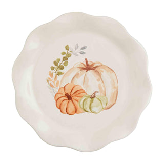 Mud Pie Thanksgiving Salad Plate, Pumpkins