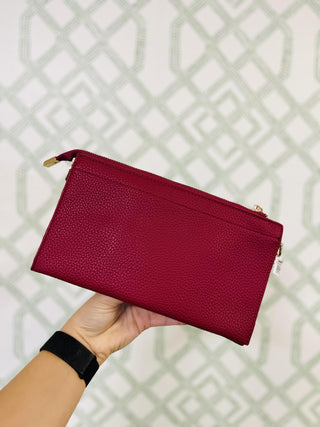 Fuchsia Wristlet Crossbody Bag