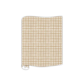 Tan Gingham Table Paper