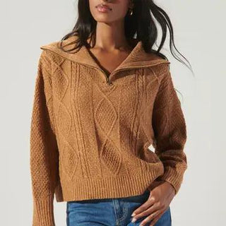 Hailey Half Zip Sweater