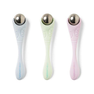 Undereye roller with stainless steel ball for reducing puffiness and dark circles