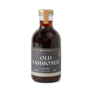 “Old Fashioned cocktail mixer bottle on white background”

“Here’s How Old Fashioned mixer in amber bottle”

“Old Fashioned handcrafted cocktail mixer 473mL”

“Premium Old Fashioned drink mixer bottle”

“Old Fashioned mixer ready-to-use cocktail base”