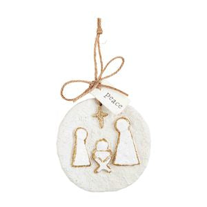 Manger Glitter Papier Ornament