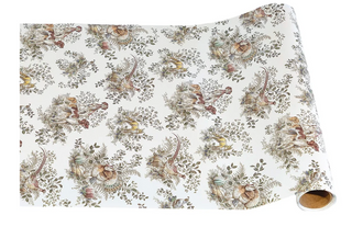 Harvest Toile Fall Table Runner for Thanksgiving Décor