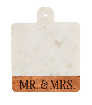 Mr and Mrs marble and mango wood paddle board