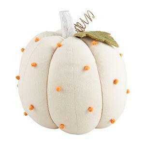 Cream Dotted Stuffed Pumpkin