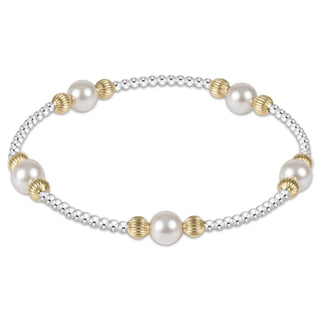 enewton Purpose Pearl 6mm Dignity Mixed Metal Bracelet