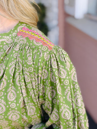 Ivy Jane Yoke Embroidered Top