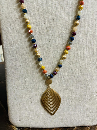 Leaf Casting Long Necklace