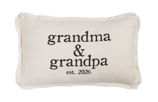 Grandma and Grandpa est 2026 lumbar pillow