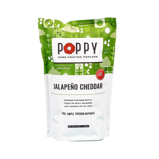 Poppy Handcrafted Popcorn market bag with resealable zip lock

Gourmet Poppy popcorn made in Asheville, North Carolina

Fresh artisan popcorn from Poppy in colorful market bag

Poppy Handcrafted Popcorn resealable gift bag of gourmet popcorn

Poppy popcorn bag filled with small-batch, handcrafted popcorn
