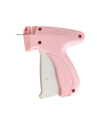 Pocket Stitch Mini Quick Fix Tag in pink with an extra-fine needle for clothing adjustments