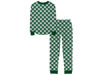 Kid's Wintergreen Plaid Pajama Set