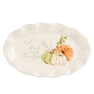 Mud Pie Sentiment Plate, Thankful