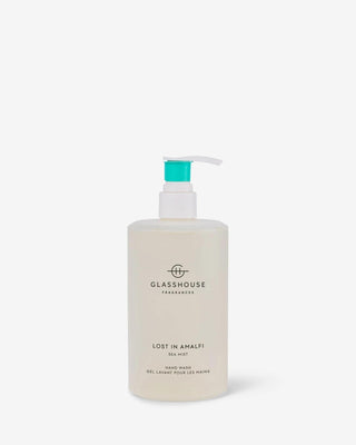 Luxury Glasshouse fragrance Lost in Amalfi candle packaging close-up
