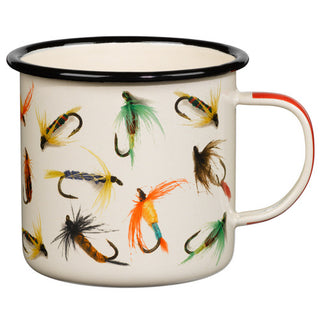 Enamel Fly Fishing Mug 17oz