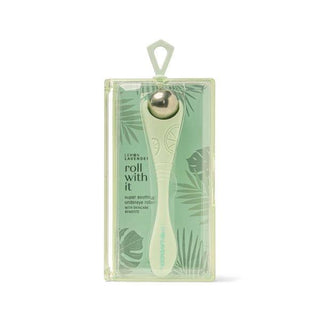Undereye roller with stainless steel ball for reducing puffiness and dark circles