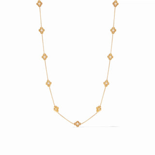 Florentine Demi Delicate Station Necklace by Julie Vos

24K gold plated quatrefoil station necklace

Julie Vos gold delicate chain necklace

Florentine gold station necklace adjustable length

Elegant 24K gold station necklace by Julie Vos