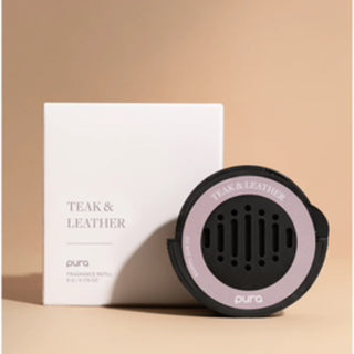 Pura Teak & Leather Car Scent