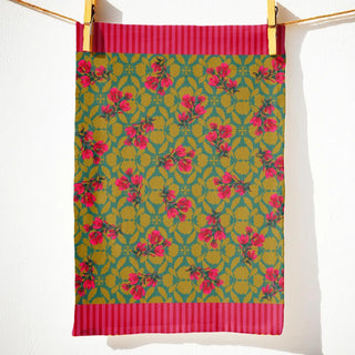 Lynette Reed Tea Towel with decorative printed design