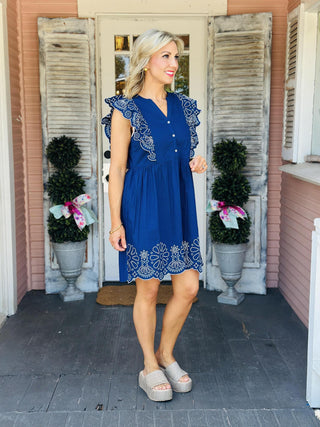 Oakes Embroidered Dress