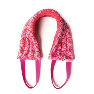 Hot Stuff heated neck wrap with spa seeds for microwave heat therapy