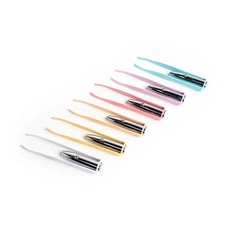 Light Up Tweezers with LED light for precision grooming

LED precision tweezers with push button on/off and pastel finish

Illuminated tweezers for accurate eyebrow and facial hair removal

Precision grip light up tweezers with built-in LED beam
