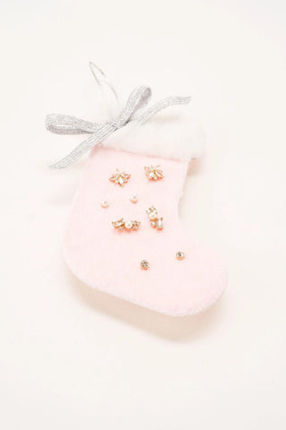 Petite Stocking Earring Set