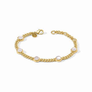Dolce Delicate Bracelet with iridescent clear crystals by Julie Vos

24K gold plated Dolce bracelet with clear crystal stones

Julie Vos Dolce Delicate gold and crystal bracelet

Gold bracelet featuring iridescent crystals on chain

Elegant gold and clear crystal bracelet by Julie Vos