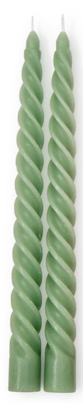 Set of red, green, and sage twist taper candles in gift box

Holiday twist taper candles set of 2 in assorted colors

Elegant spiral taper candles for Christmas décor and gifting

Twist design taper candles in red, green, and sage – boxed set