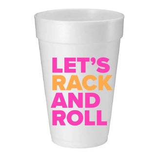 Let's Rack & Roll Styrofoam Cups