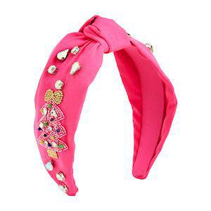 Pink Christmas Tree Headband